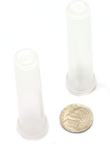 Miniatura 2 de RuiLing Tubo de plástico transparente para nutrición, 50 unidades, con tapa para mantener la flor fresca para bodas, eventos, artes, manualidades,