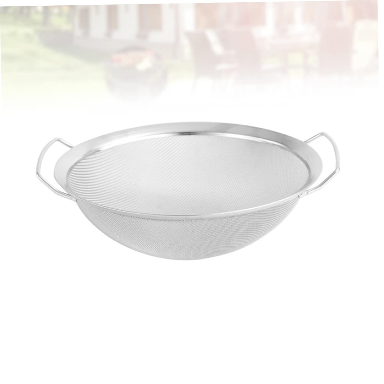 Mikinona 1pieza Colador De Acero Inoxidable Para Cocina Escurridor De Doble Asa Para Lavar Arroz Verduras y Pasta Versátil y Duradero