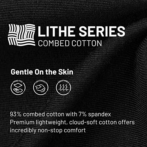 MIER Men's Long Sleeve Shirts Soft Stretch Combed Cotton Tees Crew Neck Classic Fashion Casual T-Shirt 5