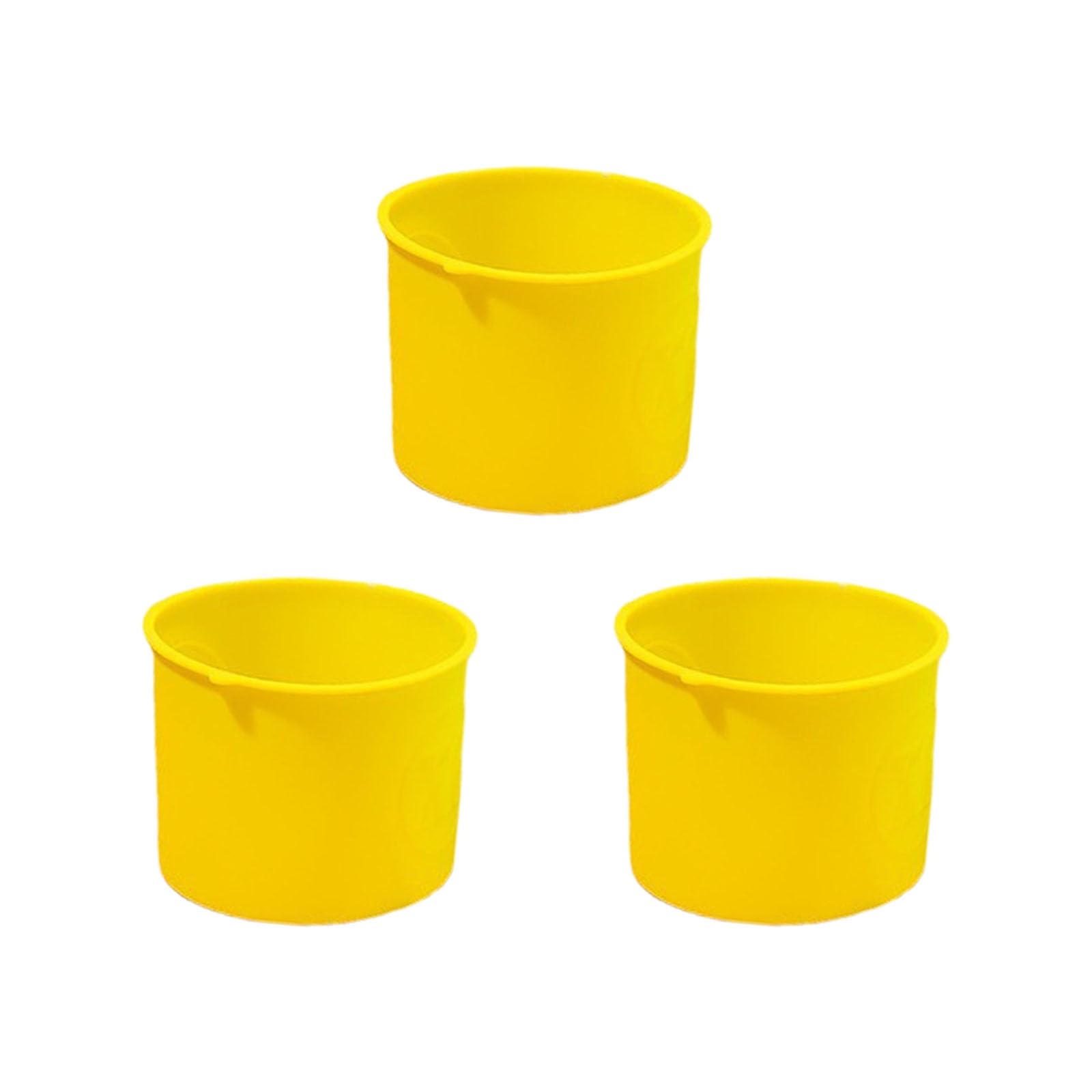 NVOQILIN 3Pcs Nonstick Silicone Round Cake Pans for Baking Cupcakes Mousse and Dessert Flexible Bakeware Baking Molds Set