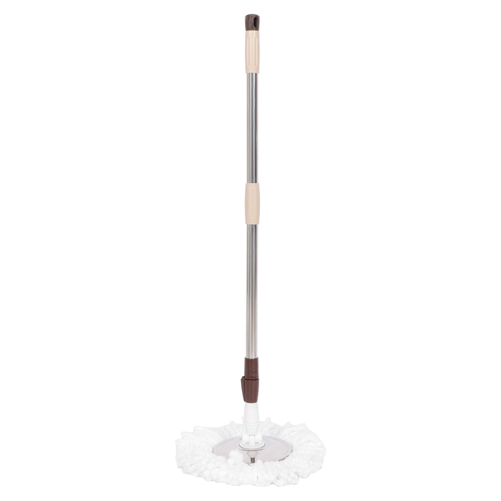 Ausla Kit de Fregona de Piso, Fregona de Limpieza de Acero Inoxidable 304 con Cubo, de Limpieza de Piso Giratorio, de 94-124 Cm, Cabezal de Microfibra, para Cocina, Baño, Oficina, Azulejos de Madera