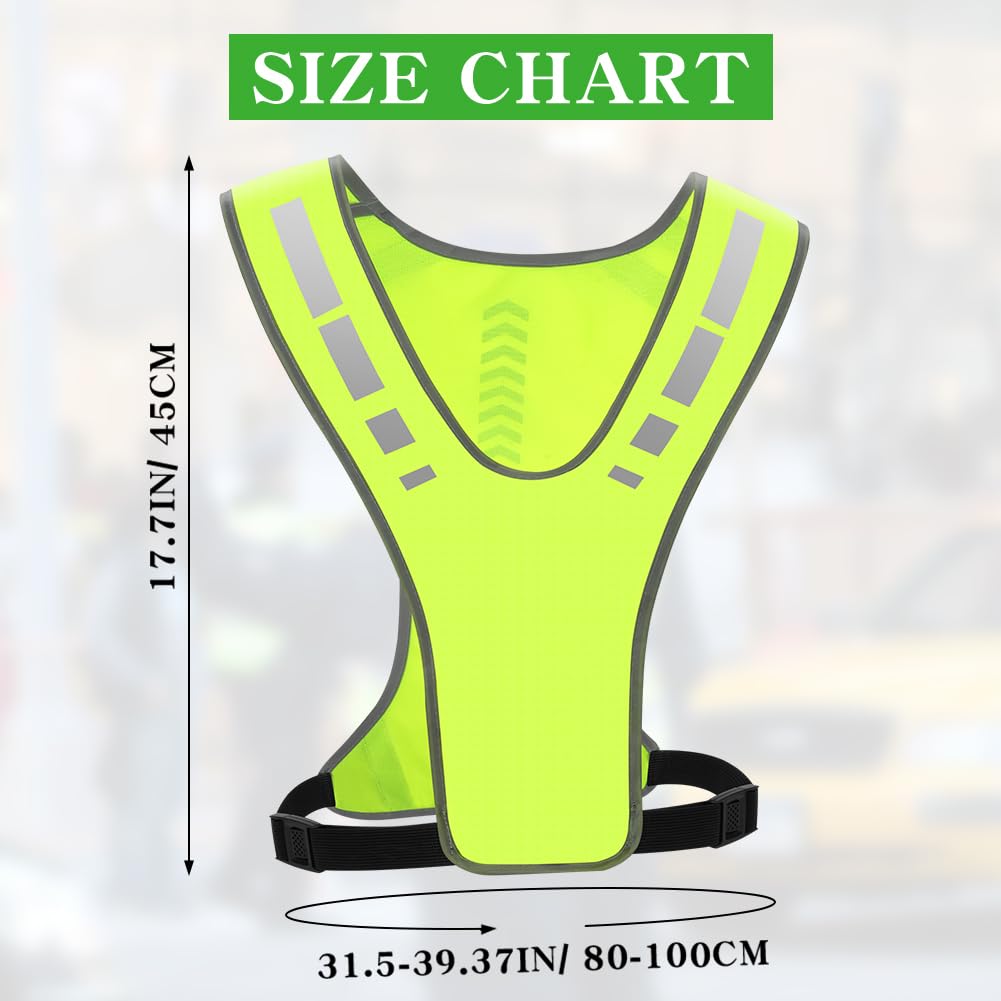 Fintronic 2 Pack Hi Vis Reflective Running Gears, Safety Vest High Visibility, Breathable Reflectors Clothing - Image 6