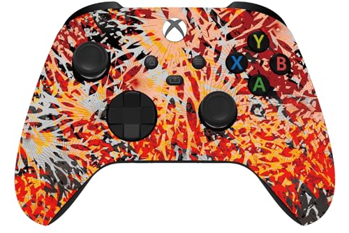 Image of Custom Controllerzz Wireless Controller for Microsoft Xbox Series X /S & Xbox One - Custom Soft Touch Feel - Custom Series X /S Controller (X /S Solar Flare)