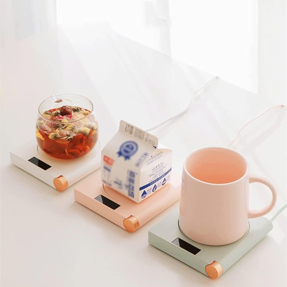 Electric Drink Cup Warmer Pad Beverage Heating Plate Electric Cup Warmer for Desk Use Electric Thermostat Coaster for Hot Cocoa Tea Milk Butter Heater