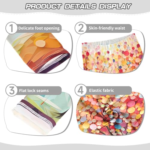 Bolaz Toddler Girls Leggings Printed Yoga Pants Leggings Colorful Tree for Kids3