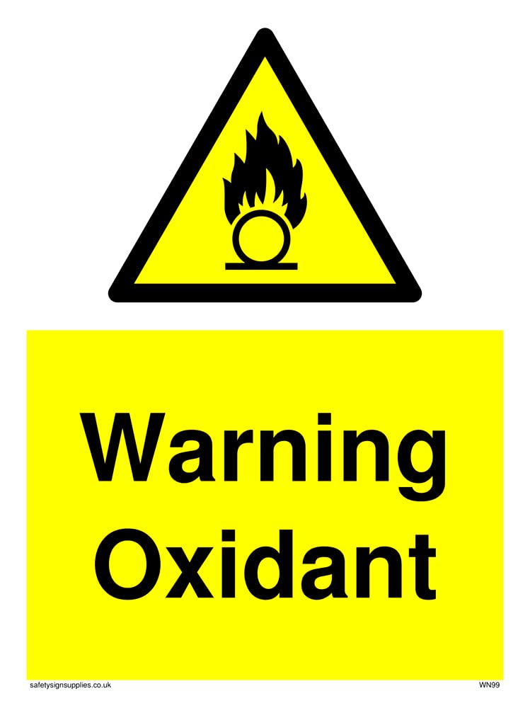 Pack of five - Oxidant Sign - 150x200mm - A5P