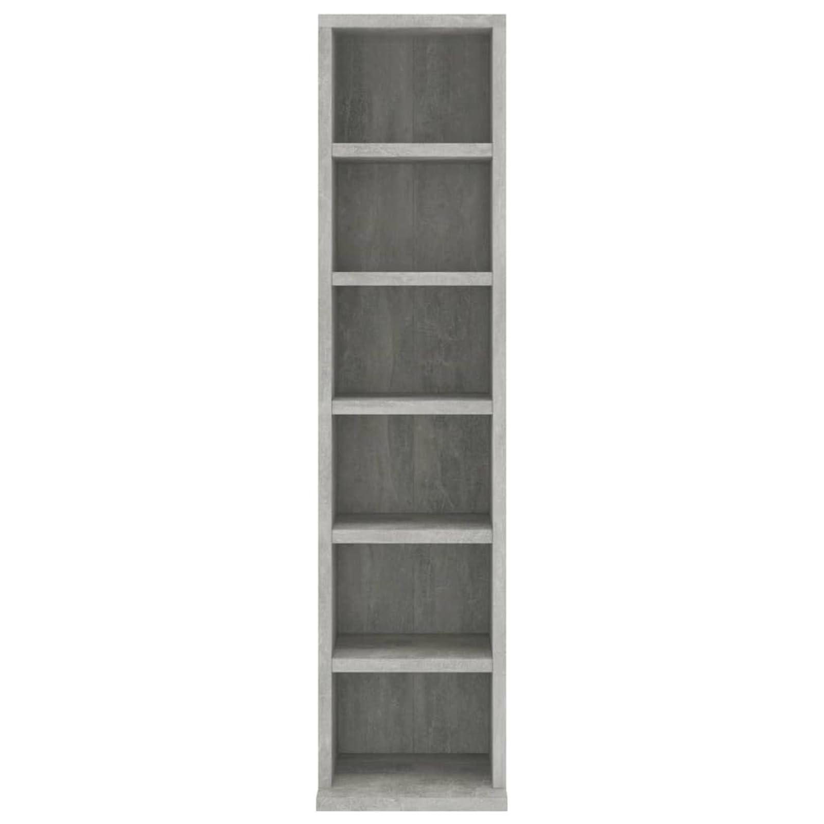 ZEYUAN Mobile Porta CD Grigio Cemento 21x20x88 cm in Legno Multistrato,Mobile Porta CD,Porta CD,Scaffalatura per CD(SPU:800355)