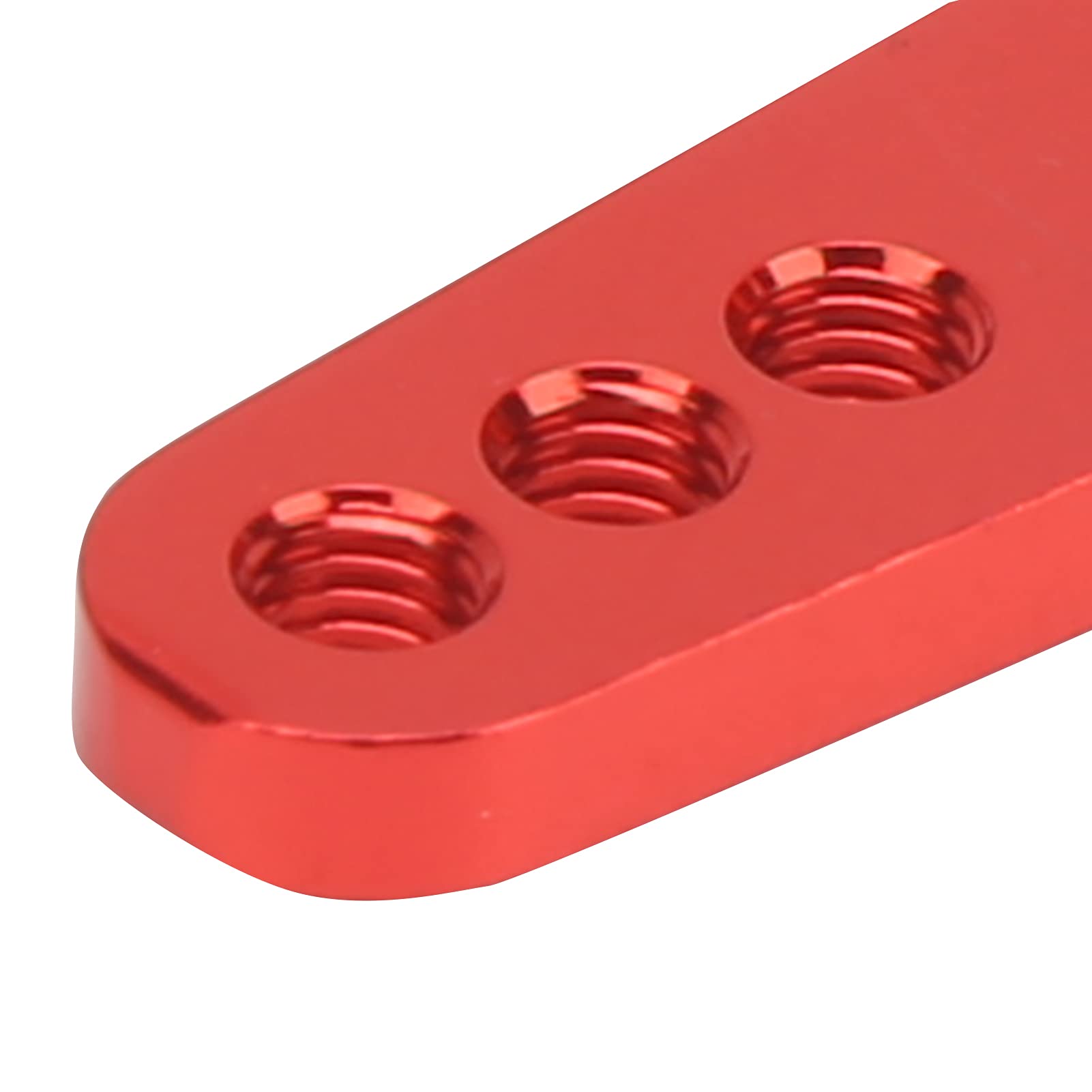 2 Bras De Servo En Alliage Alu CNC – 25T Pour Voiture RC 1/10 (rouge)
