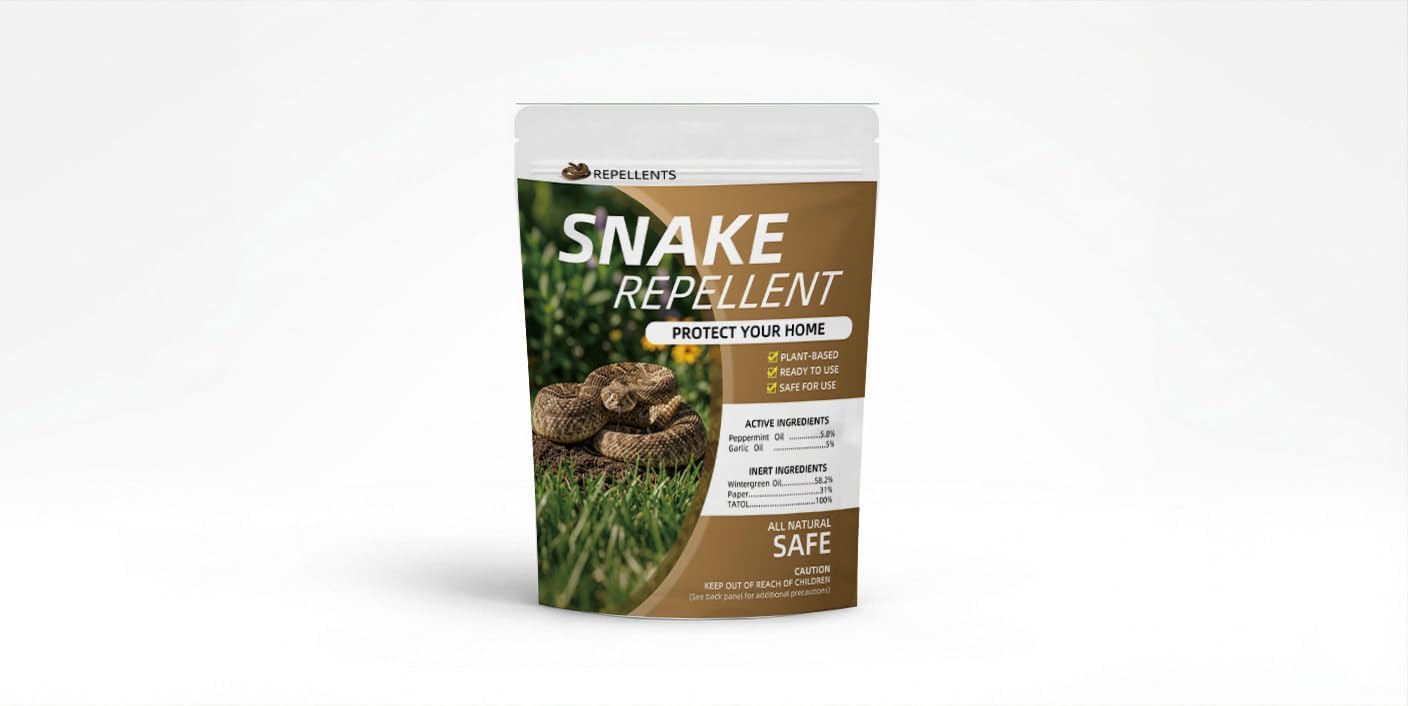 12Pack Snake Repellent for Yard Powerful,Snake Away Repellent Outdoors, Moth Balls for Snakes, Pet Safe Snake be Gone for Lawn Garden Fishing Home to Repels Snakes and Other Pests