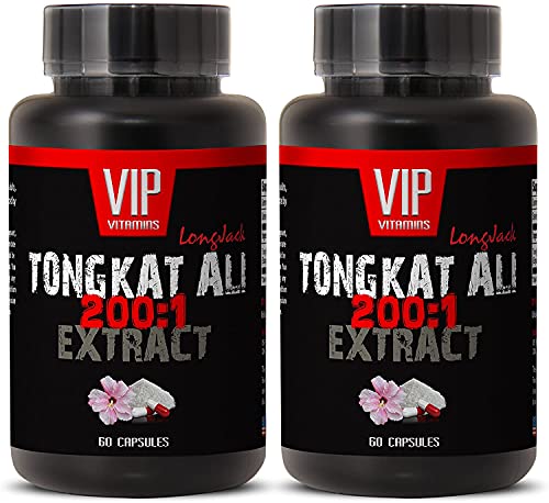 Energy Booster for Men - TONGKAT ALI 400MG Extract, Eurycoma longifolia, LongJack - eurycoma longifolia Extract Root, 2 Bottles (120 Capsules)