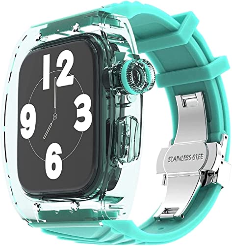 Mod Kit TPU robuste pour Apple Watch Series 8 7 45mm et coque de rechange 44mm
