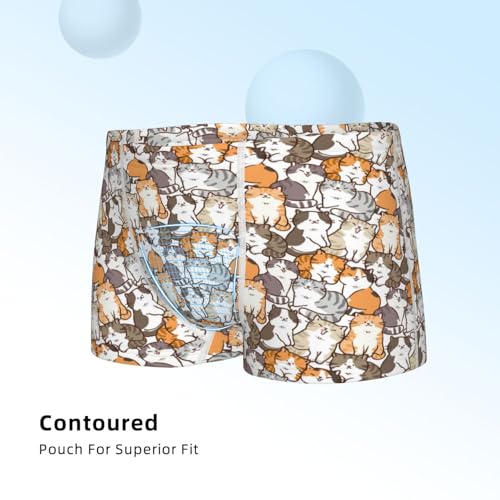 Boys' Cotton Boxer Brief Soft Underwear-Cartoon Cat 14
