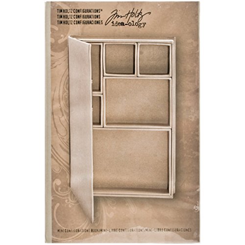 Mini Configurations Shadow Box Book by Tim Holtz Idea-ology, 6 x 9 x 1.25 Inches, 6 Compartments, TH93133