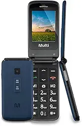 Celular Flip Vita Multilaser Dual Chip MP3 Azul - P9020