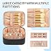 Travel Makeup Bag Portable Cosmetic Bag with Makeup Brushes Organiser Black