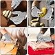 Apausvcm Schnittfeste Handschuhe,Filetierhandschuh Schnittfest, Schnitzhandschuhe,Kettenhandschuhe,Gartenhandschuhe,Schutzhandschuhe,Holzschnitzhandschuhe,Schneidehandschuhe,für Küche Gartenbau-M