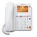 AT&T CL4940 Corded Standard Phone with Answering System and Backlit Display, White