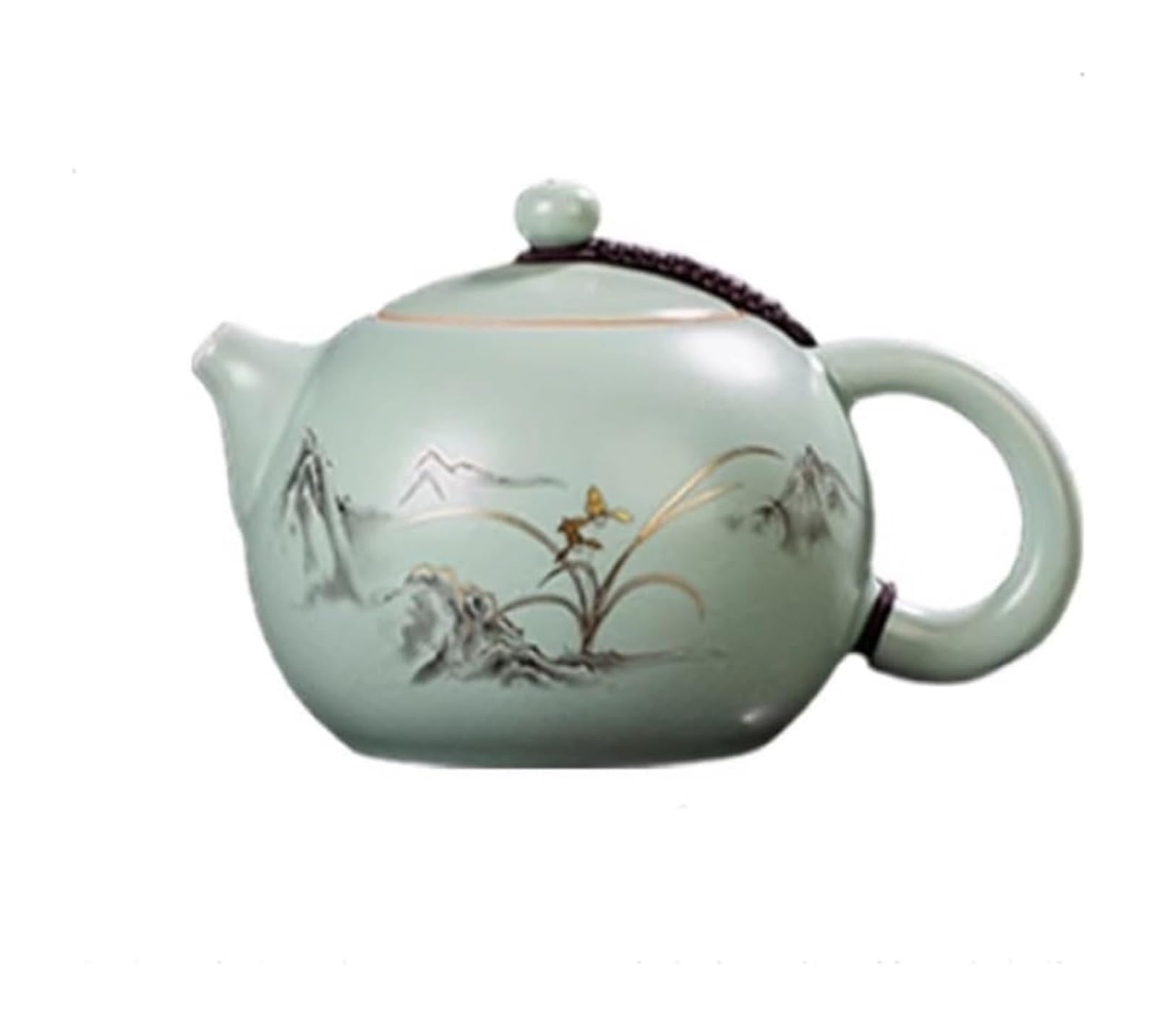 BTYQKZVPM Japanese ceramic tea pot, Ceramic Teapot Kung Fu Single Pot Tea Set Home Drinking Porcelain