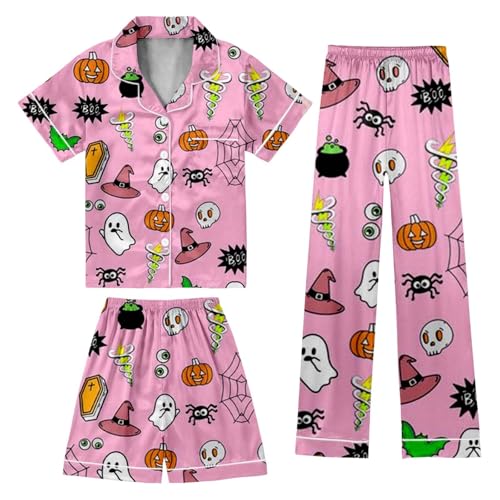 Generisch Pijamas pantalones Halloween pijamas 3er anime dibujos animados casual hogar otoño invierno pantalones largos pantalones de dormir suaves kawaii pijamas cómodos pantalones de pijama, Pajamas