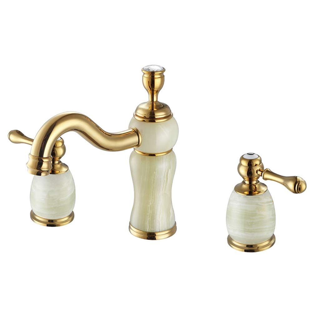 Lavabo de salle de bain européen sans éclaboussures avec mitigeur or rose