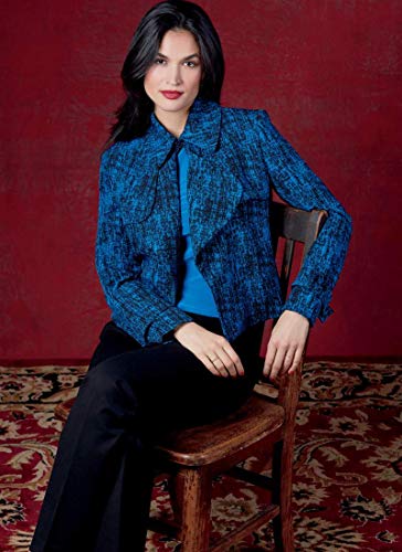 McCall's V1597 Vogue Padrão de costura, modelo, papel, branco, 6-8-10-12-14