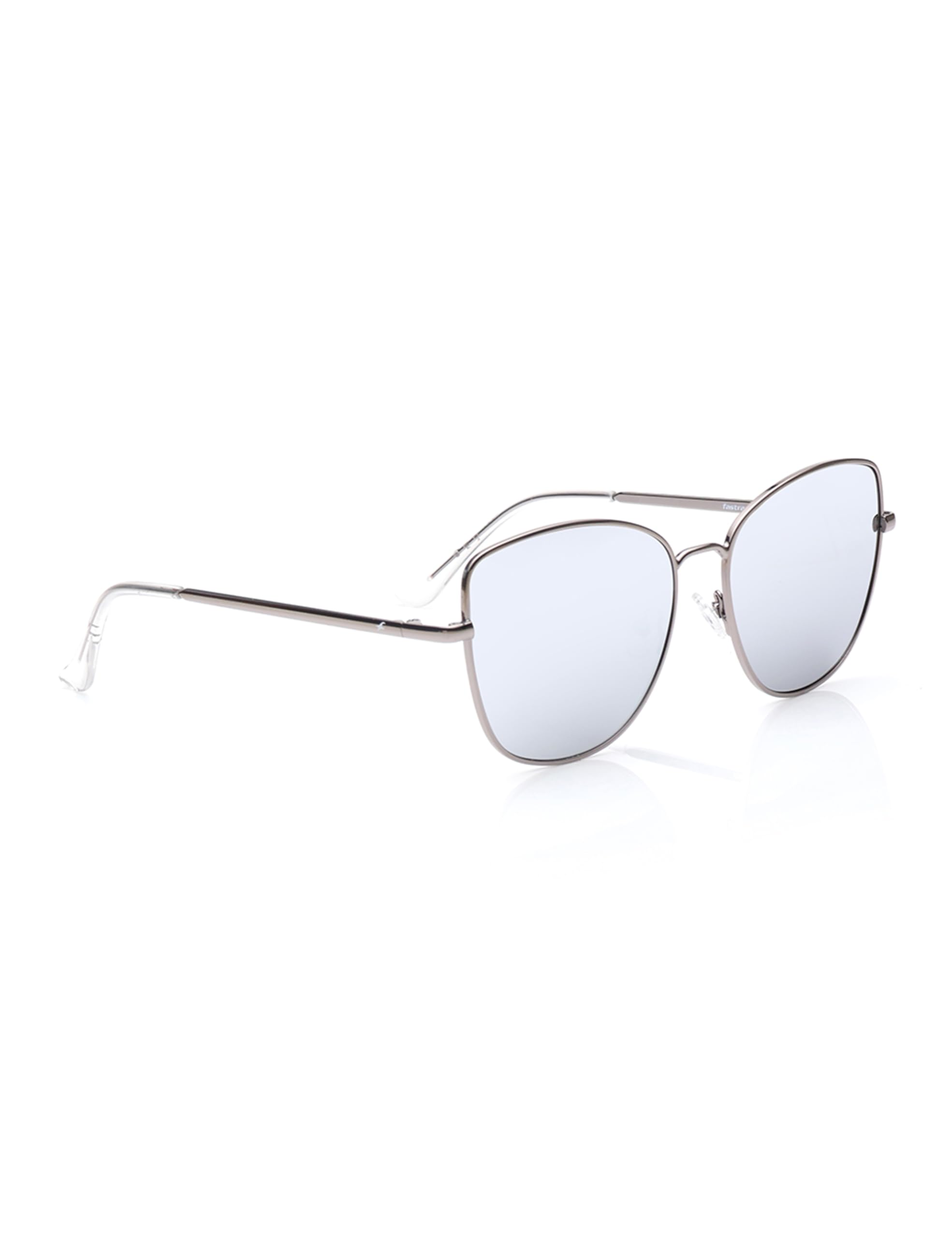Grey Colored Cateye Shaped Stainless steel Frame Polarized Sunglasses for Women-image-40