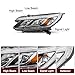 JSBOYAT LED DRL Headlight Assembly Pair fit 2015 2016 Honda CRV [Factory Halogen] OE Style Headlamp Replacement Pair (Driver & Passenger Side)