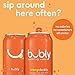 bubly Sparkling Water, Orange, 12 ounce Cans (Pack of 8)