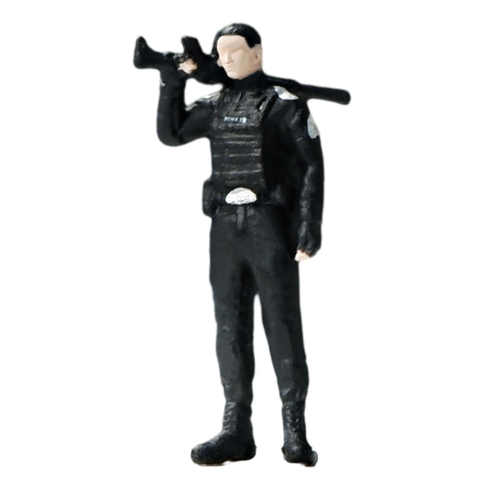 Amazon.co.jp: Prasku 1/64スケール 警察官フィギュア