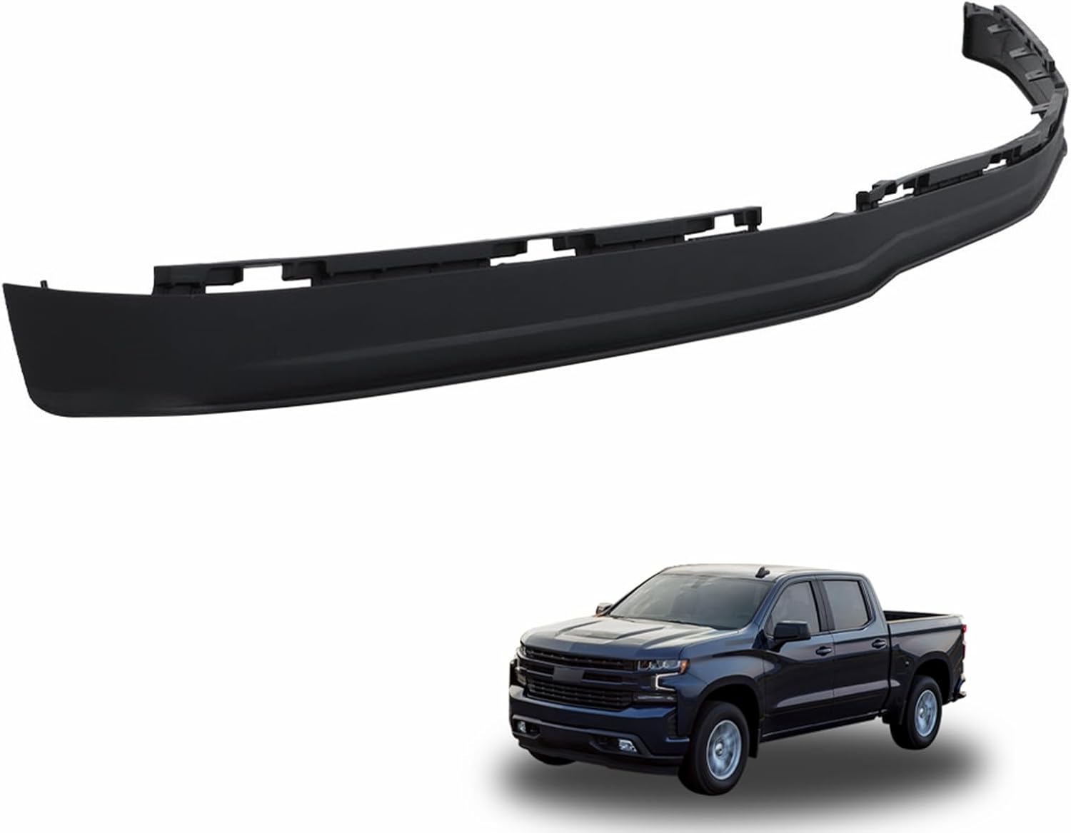 LABLT Plastic Front Bumper Air Dam Deflector Lower Valance Replacement for 84219087 Replacement for Silverado 1500 2019 2020 2021