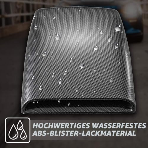 KATUR Universal Car Dekorative Luftstrom Einlasshaube Scoop Vent Turbo Bonnet Abdeckung Carbon Friber