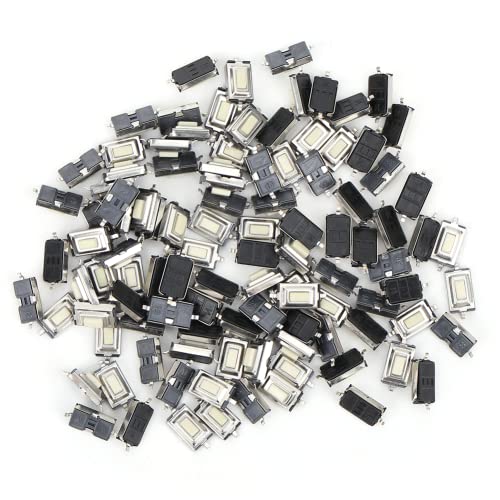 Interruptor de botão tátil momentâneo, fácil de usar 3 x 6 x 2,5 mm 100 PCs Interruptor industrial p