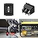 EEEkit Momentary Rocker Switch, DC12V 20A 6Pin DPDT (ON)/Off/(ON) Reverse Polarity Toggle Switch Double Pole Double Throw for Car Boat, 2Pcs