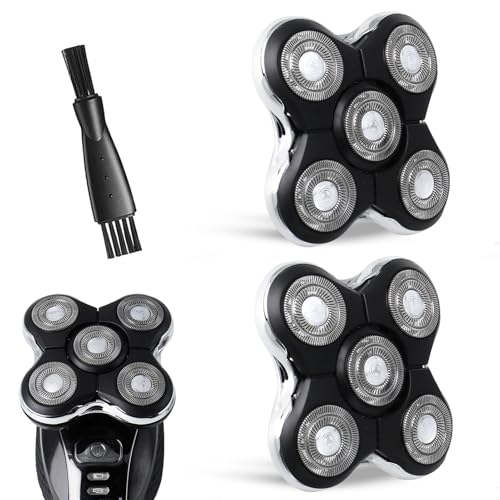 GORLENT 2 Pack Blade Pro Replacement Head Compatible with Remington Balder Pro XR7000 5 Dual Track Shaver Heads for a Smooth and Close Shave with No-Irritation.