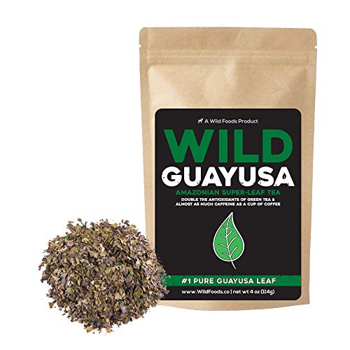 Guayusa Tea, Naturally Grown Pesticide-Free Loose Leaf Amazonian Tea by Wild Foods, Full of Antioxidants and Caffeine, Smooth flavor, Preserves Rainforest ( 8 ounce)