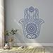 Hamsa Mandala Decalcomania Da Muro Fatima Adesivi Murali A Mano Indiano Hamsa Bohemian Camera Da Letto Murale Yoga Studio Decor 57X46Cm