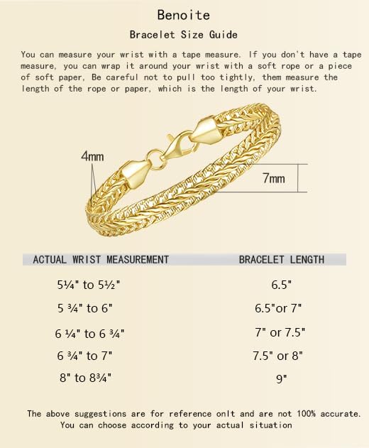 14K Gold Bracelets for Women Gold Chain Bracelet Shine Bright Men Gold Bracelet Foxtail Chain Design Love Bracelet (6.5 in- 9 in) - Image 9