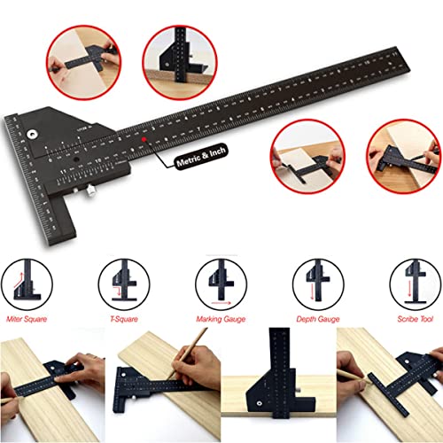 Calibrador digital de aleación de aluminio para carpintería miniatura 3