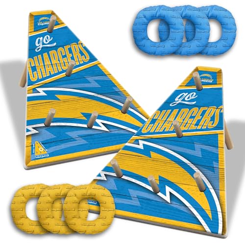 Sac de transport Los Angeles Chargers NFL pour accessoires cornhole