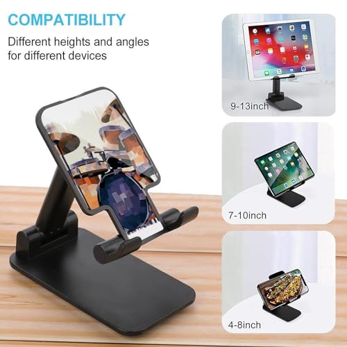 Support de téléphone pliable pour bureau et batterie de jazz compatible iPhone Android - 3