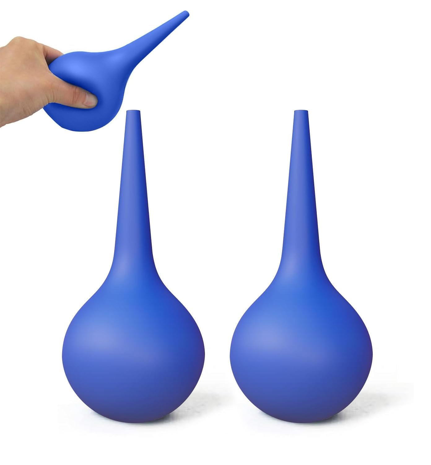 2 PCS Rubber Suction Ear Syringe Bulb, 30ml Ear Wax Removal Tool, Reusable for All Ages