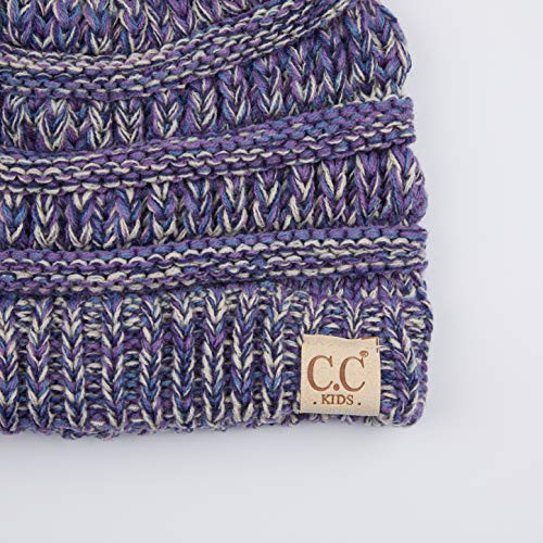 C.C Hatsandscarf Kids Beanie Ages 2-5 Warm Chunky Thick Stretchy Knit Slouch Beanie Skull Hats (YJ-847-KIDS)4