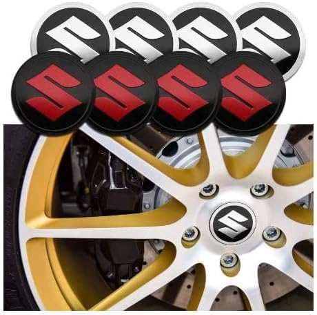 Set Di 4 Coprimozzo Per Suzuki Grand Vitara, SX4, Swift, Jimny – Diametro 56 Mm, Con Logo