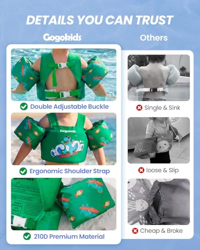 Image of Gogokids Puddle Float Jumper 24-66 Pounds, Toddler Swim Vest Kids Floaties