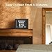 Pipishell Day Clock Premium Digital Alarm Clock with Extra Large LCD Screen ,Electronic Wall Clock & 5 Alarm Options,Perfect for Seniors
