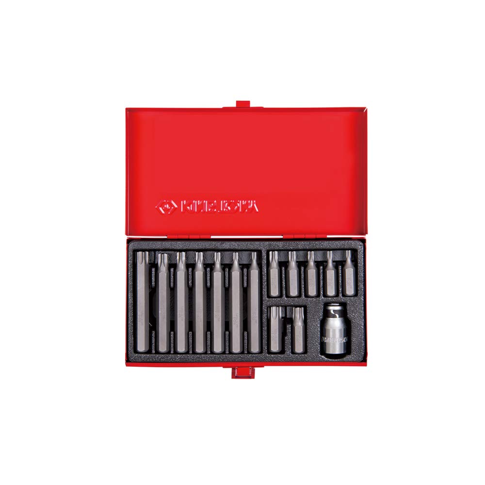 Juego de puntas torx destornillador 10 mm King Tony 1015PQ caja de 15 unidades