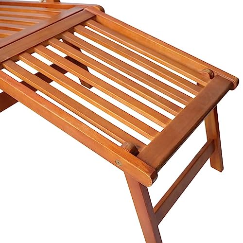 Deckchair vidaXL aus Akazie – Liegestuhl und Sonnenliege