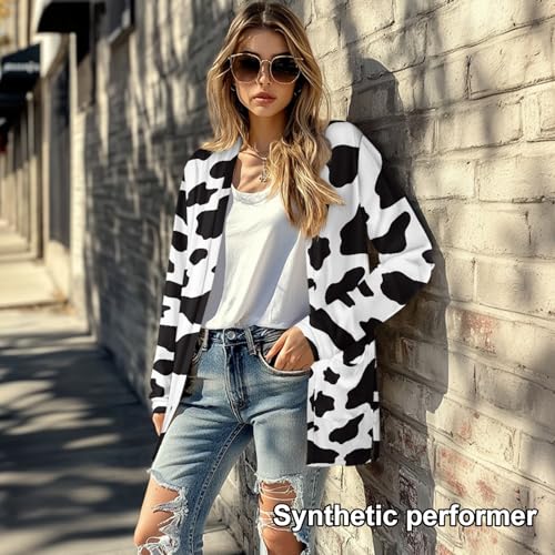 Image of Cardigan Sweaters for Women Long Sleeve Cardigan Soft Drape Open Front Fall Dusters V-Neck Jackets Dressy Loose Coat
