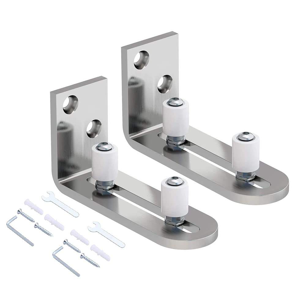 2 Guidi Porta Scorrevole Inferiori Ø8 Mm - Fermaporta Metallico Tono Rame - Foto 14