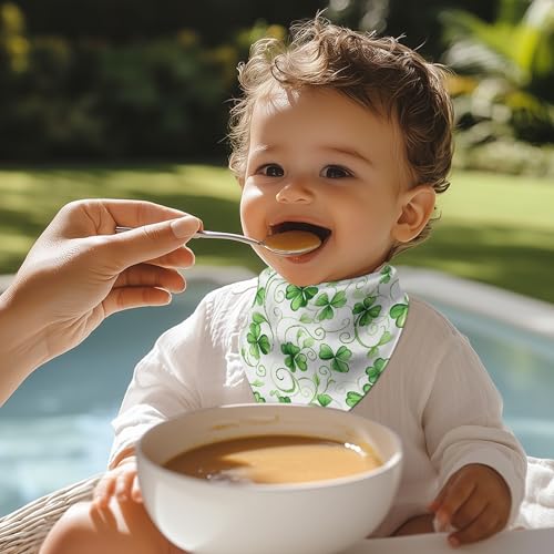 Baby Bibs for Drooling and Teething Soft Absorbent Baby Bibs Girls Bibs Baby Spit Up Bibs2